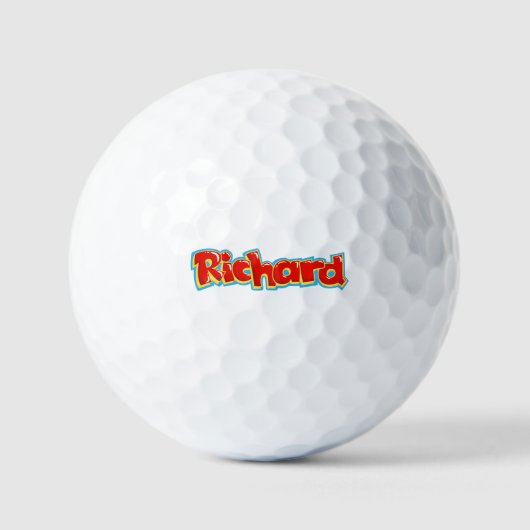 Richard Graffiti Golfball (Vorderseite)