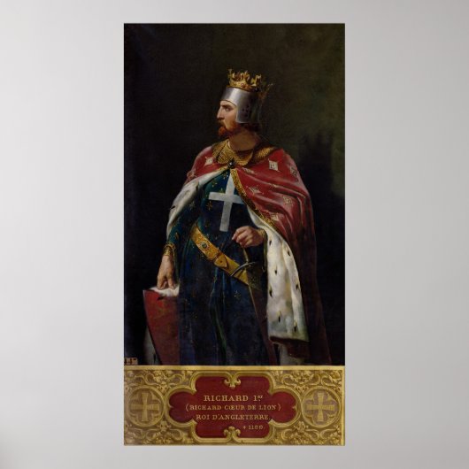 Richard I. the Lionheart King of England, 1841 Poster (Vorne)