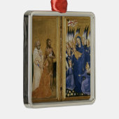 Richard II dargestellt der Jungfrau und dem Kind Silbernes Ornament (Rechts)