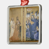 Richard II dargestellt der Jungfrau und dem Kind Silbernes Ornament (Links)