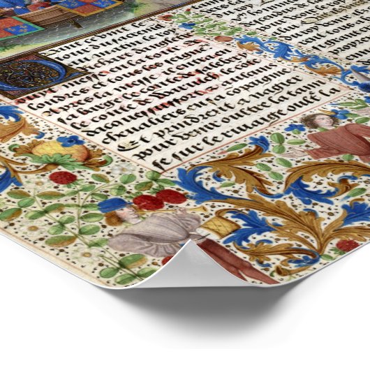 Richard II von England trifft auf die Rebellen Poster (Ecke)