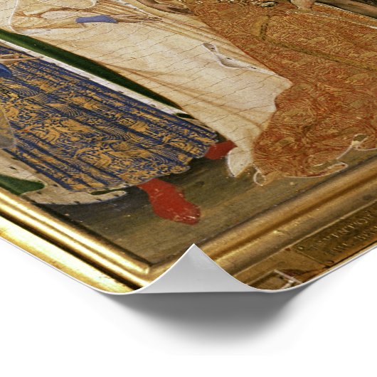 Richard II Vorgestellt für Jungfrau und Kind Poster (Ecke)