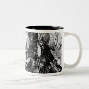 Richard III am Kampf von Bosworth im Jahre 1485 Zweifarbige Tasse