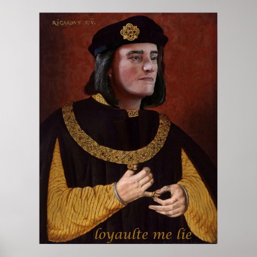 Richard III bekommt einen neuen Kopf (seinen eigen Poster (Vorne)