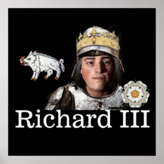 Richard III in Rüstung Poster (Vorne)