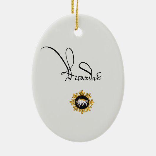 Richard III Keramik Ornament (Hinten)