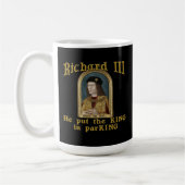 Richard III setzte den König in Parkt-shirt ein Kaffeetasse (Links)