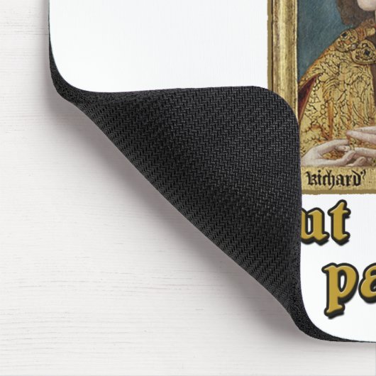 Richard III setzte den König in Parkt-shirt ein Mousepad (Ecke)