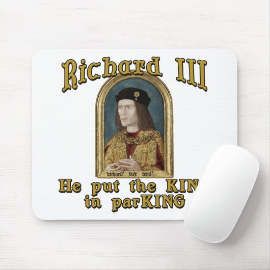 Richard III setzte den König in Parkt-shirt ein Mousepad (Mit Mouse)