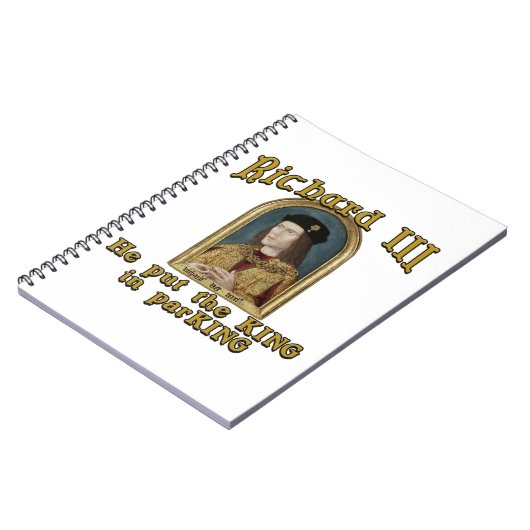 Richard III setzte den König in Parkt-shirt ein Notizblock (Linke Seite)