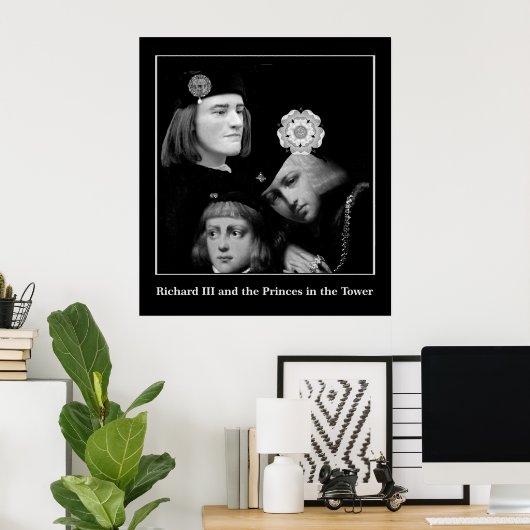 Richard III und die Prinzen im Turm Poster (Heimbüro)