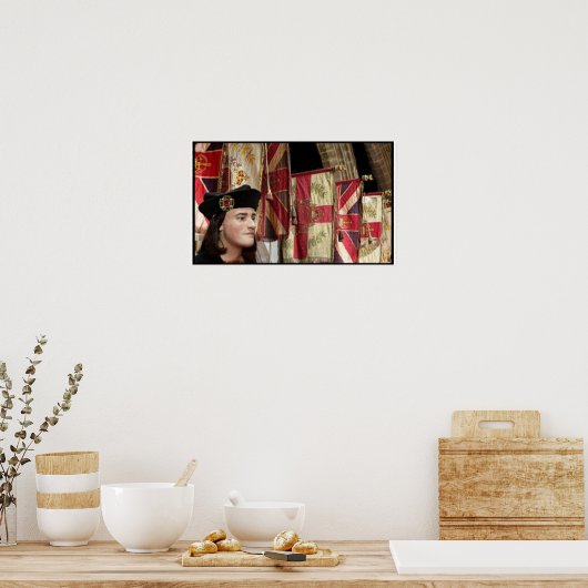 Richard III und Heraldry Flags Poster (Küche)