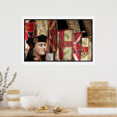 Richard III. und Leicester Cathedral Flaggen Poster (Küche)