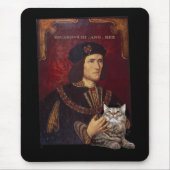 Richard III und seine Katze Mousepad (Vorne)