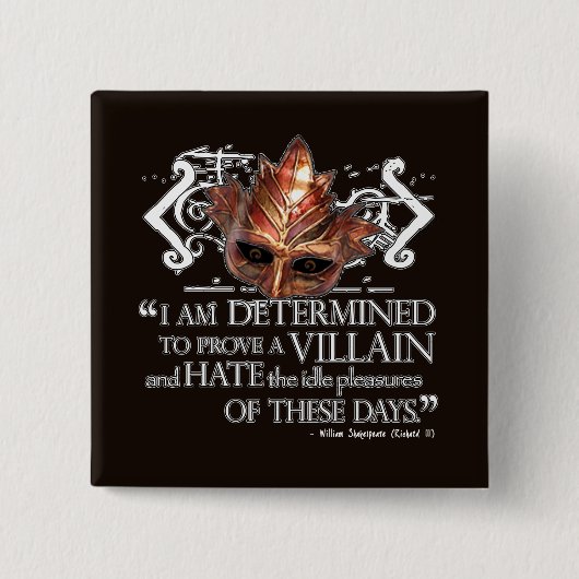 Richard III Zitat Button (Vorderseite)