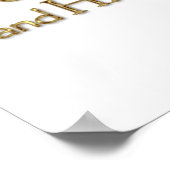 Richard III Zitat (Gold-Version) Poster (Ecke)