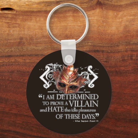 Richard III Zitat Schlüsselanhänger (Vorderseite)