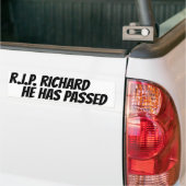 RICHARD IST GESTORBEN AUTOAUFKLEBER (Auf Lkw)