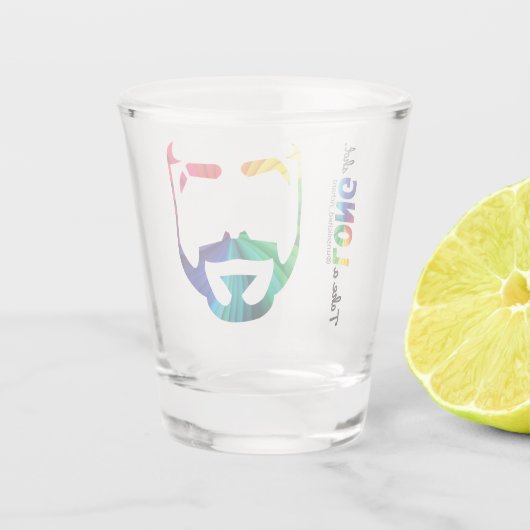 Richard Long-PRIDE-Schuhglas Schnapsglas (Rückseite)