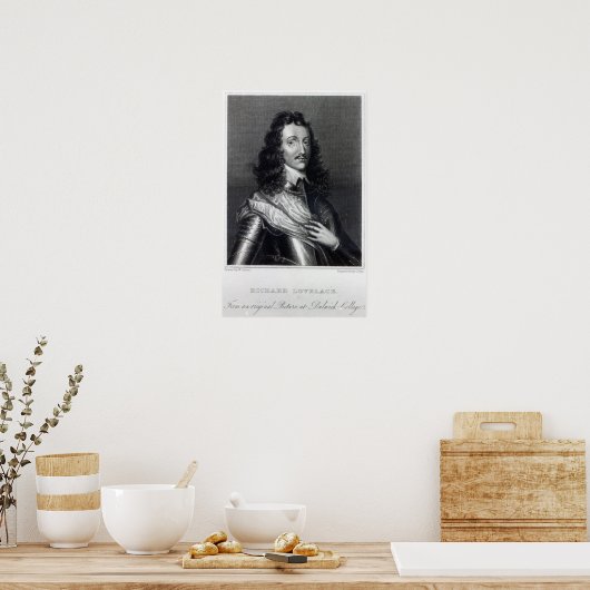 Richard Lovelace Poster (Küche)
