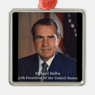 Richard M. Nixon 37. Präsident Ornament Aus Metall