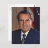 Richard M. Nixon Postkarte (Vorne/Hinten)