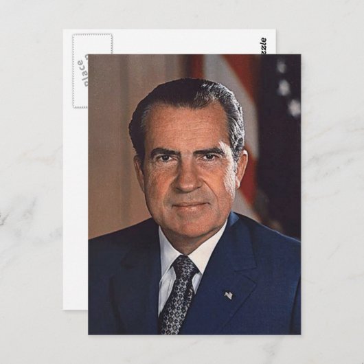 Richard M. Nixon Postkarte (Vorne/Hinten)