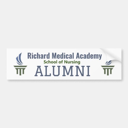 Richard Medical Academy Alumni Autoaufkleber (Vorne)