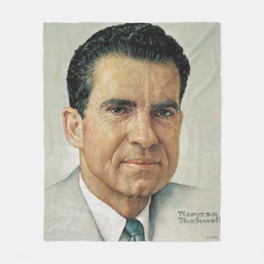 Richard Milhouse Nixon Fleecedecke (Vorderseite)