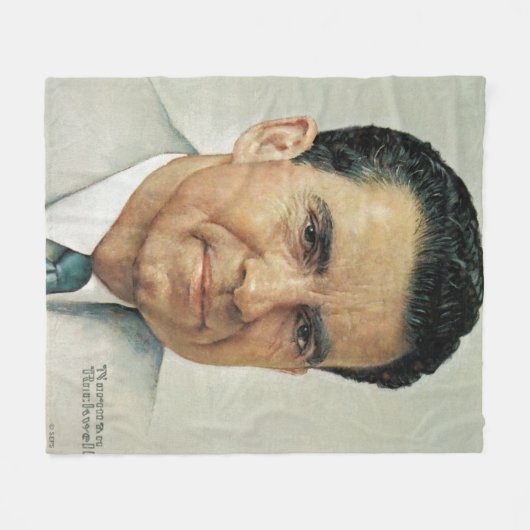 Richard Milhouse Nixon Fleecedecke (Vorderseite (Horizontal))