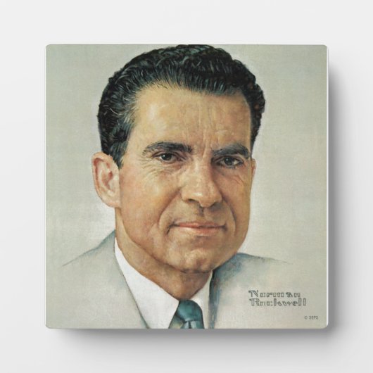 Richard Milhouse Nixon Fotoplatte (Vorderseite)