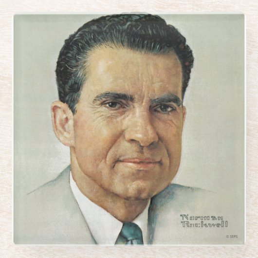 Richard Milhouse Nixon Glasuntersetzer (Vorderseite)