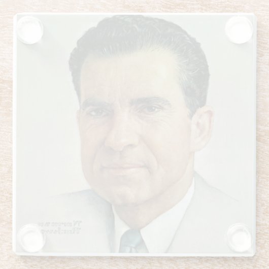 Richard Milhouse Nixon Glasuntersetzer (Rückseite)