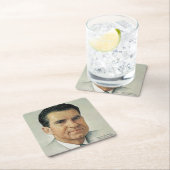 Richard Milhouse Nixon Rechteckiger Pappuntersetzer (Vor Ort)