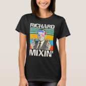 Richard Mixin 4. Juli Richard Nixon Drinking P T-Shirt (Vorderseite)