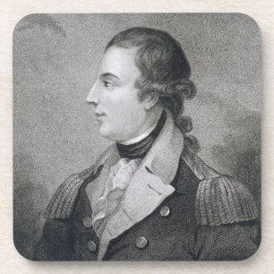 Richard Montgomery (1736-75) graviert von E. Getränkeuntersetzer