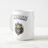 Richard Name Mit Steampunk-Frosch Kaffeetasse (Vorderseite Links)