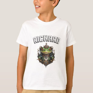 Richard Name Mit Steampunk-Frosch, T-Shirt