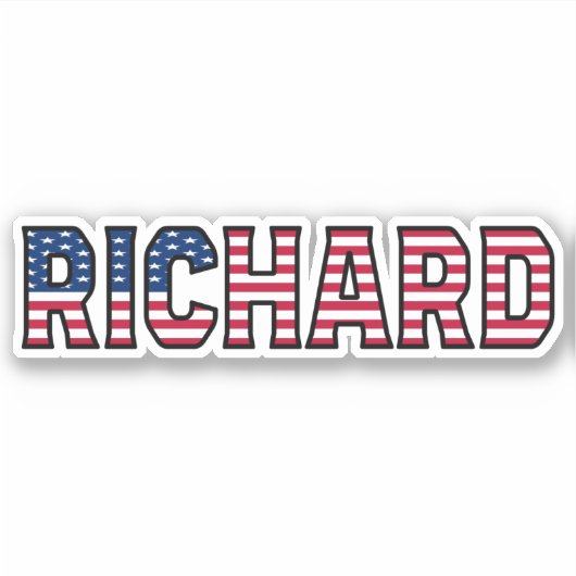 Richard Name Vorname USA Sticker Stickerset (Vorderseite)