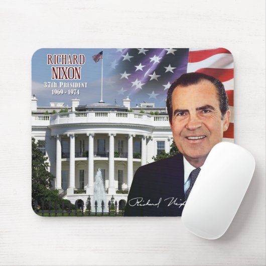 Richard Nixon - 37. Präsident der US Mousepad (Mit Mouse)