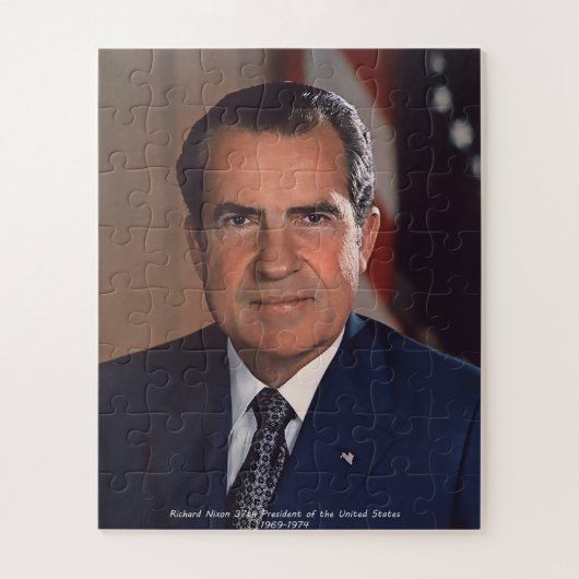 Richard Nixon 37. Präsident der Vereinigten Staate Puzzle (Vertikal)