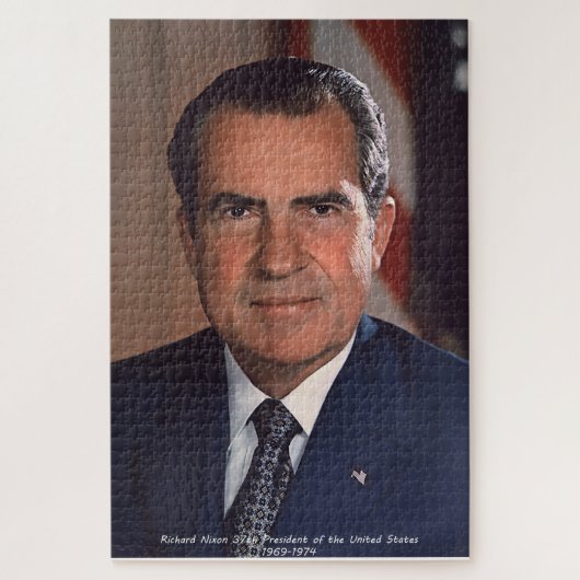 Richard Nixon 37. Präsident der Vereinigten Staate Puzzle (Vertikal)