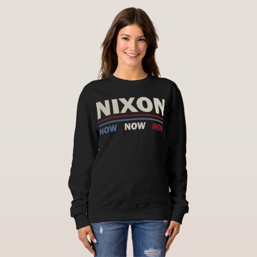 RICHARD NIXON AGNEW NIXON 1972 WAHLKAMPAGNE SWEATSHIRT (Vorne ganz)