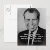Richard Nixon Anti-Gun Postcard Postkarte (Vorne/Hinten)