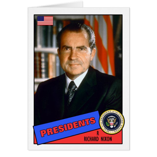 Richard Nixon Baseball Card (Vorne)
