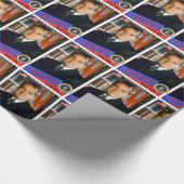 Richard Nixon Baseball Card Geschenkpapier (Ecke)