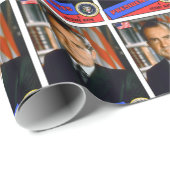 Richard Nixon Baseball Card Geschenkpapier (Rolleneckpunkt)