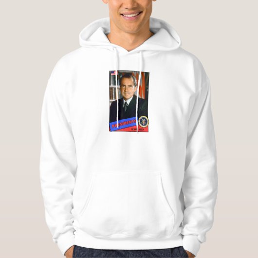 Richard Nixon Baseball Card Hoodie (Vorderseite)