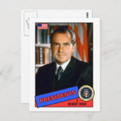 Richard Nixon Baseball Card Postkarte (Vorne/Hinten)