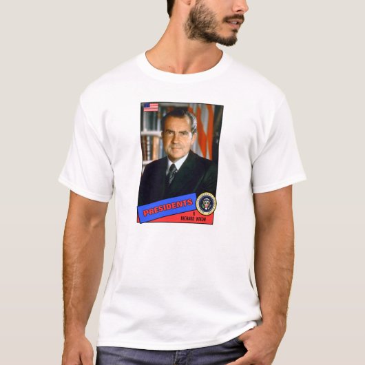 Richard Nixon Baseball Card T-Shirt (Vorderseite)